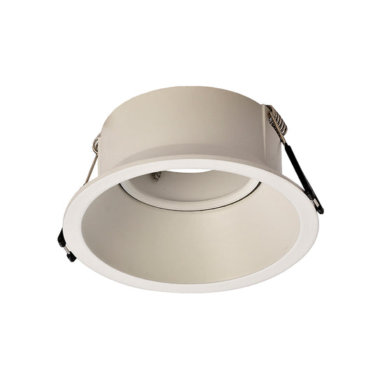 Comfort 9.6cm Round Downlight GU10, Matt White, Cut Out: 85mm, Lampholder Included by Mantra