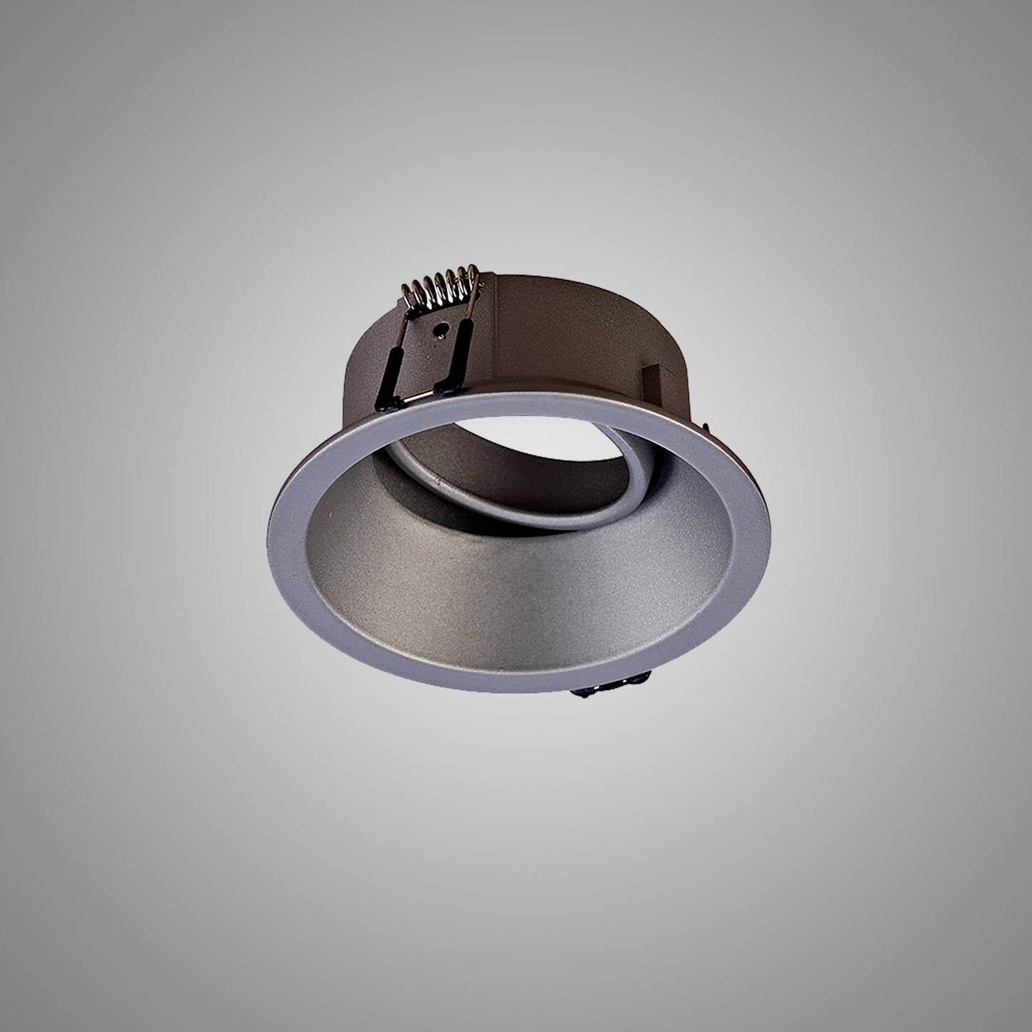 Comfort 9.6cm Round Downlight GU10, Matt Silver, Cut Out: 85mm, Lampholder Included by Mantra