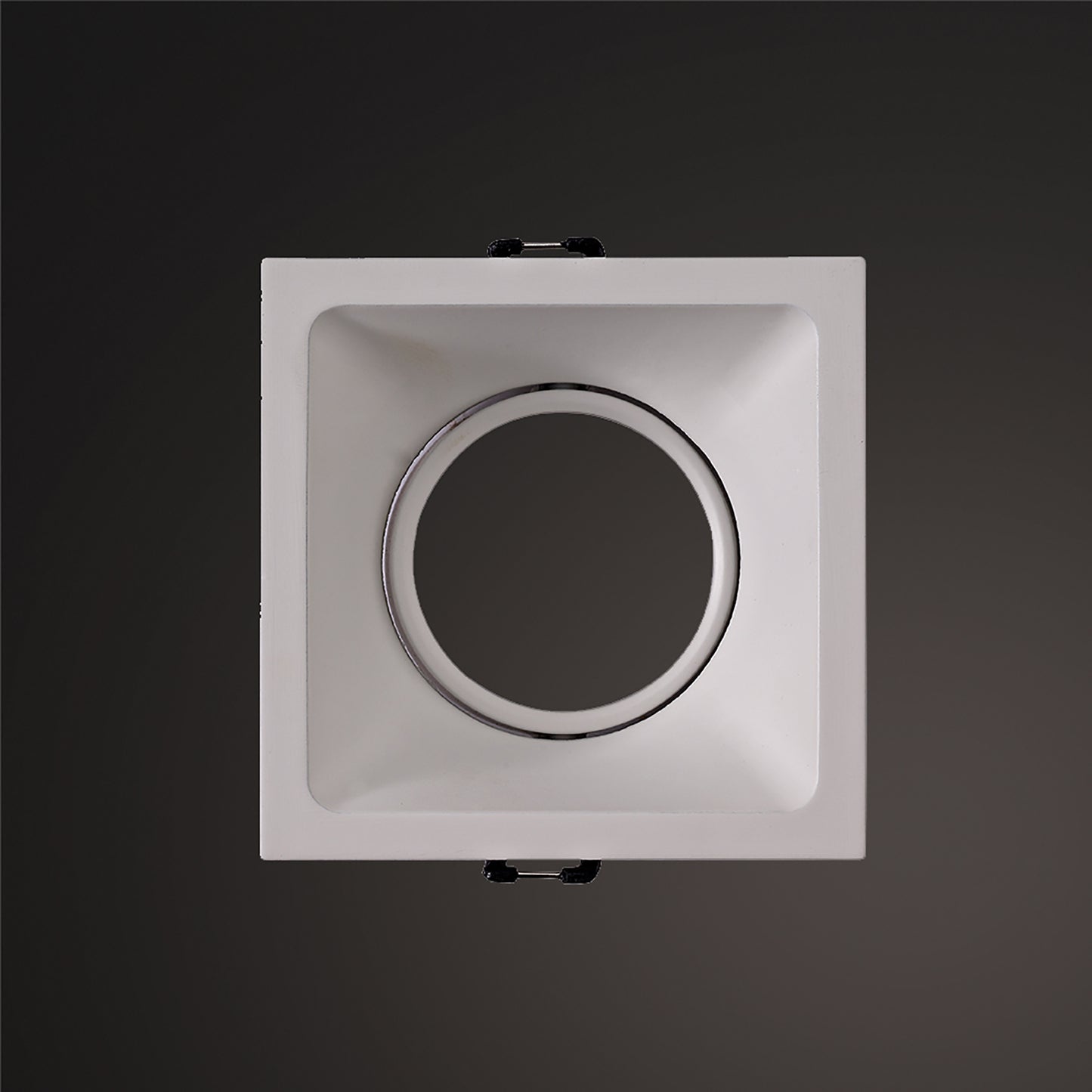 Comfort 9.2cm Square Downlight GU10, Matt White, Cut Out: 80x80mm, Lampholder Included by Mantra