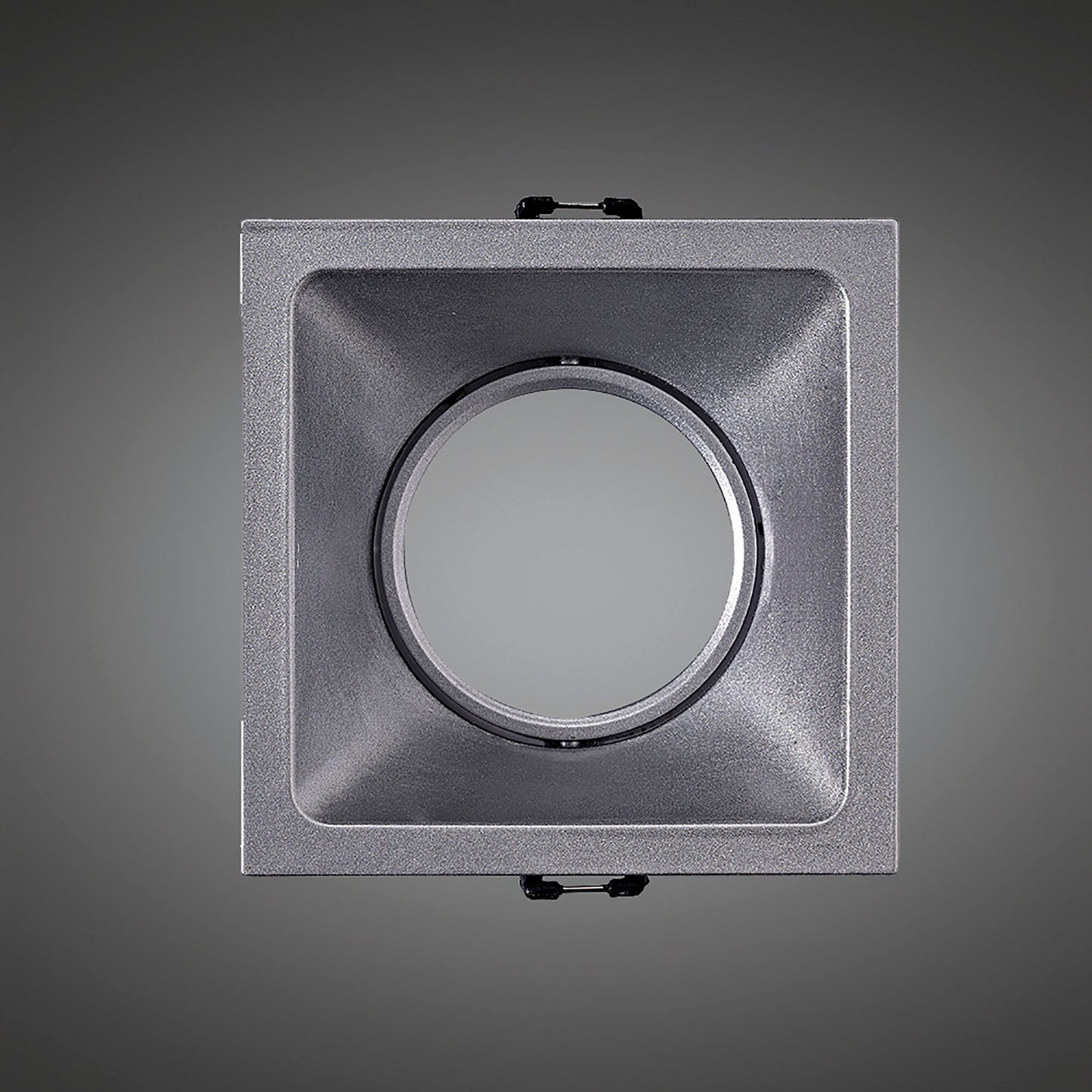 Comfort 9.2cm Square Downlight GU10, Matt Silver, Cut Out: 80x80mm, Lampholder Included by Mantra