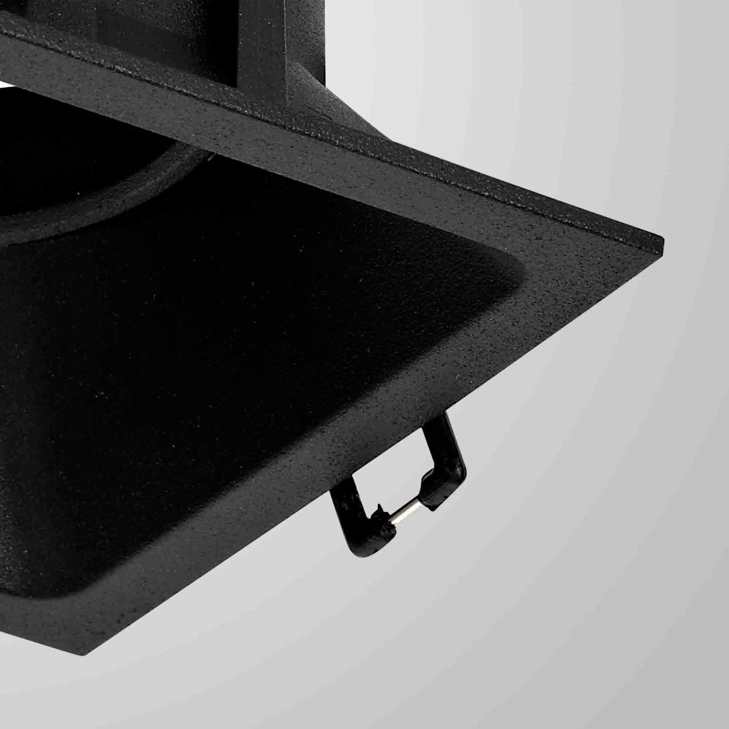 Comfort 9.2cm Square Downlight GU10, Matt Black, Cut Out: 80mm, Lampholder Included by Mantra