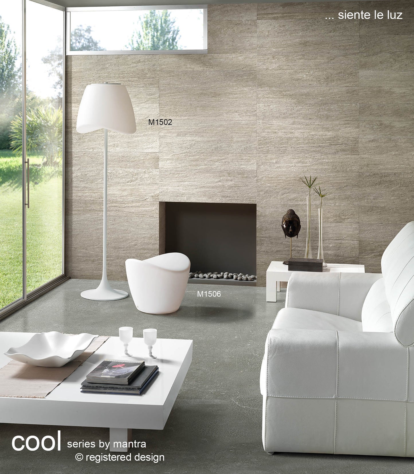 Cool Floor Lamp 2 Light CFL Outdoor IP65, Matt White/Opal White Item Weight: 22.5kg by Mantra