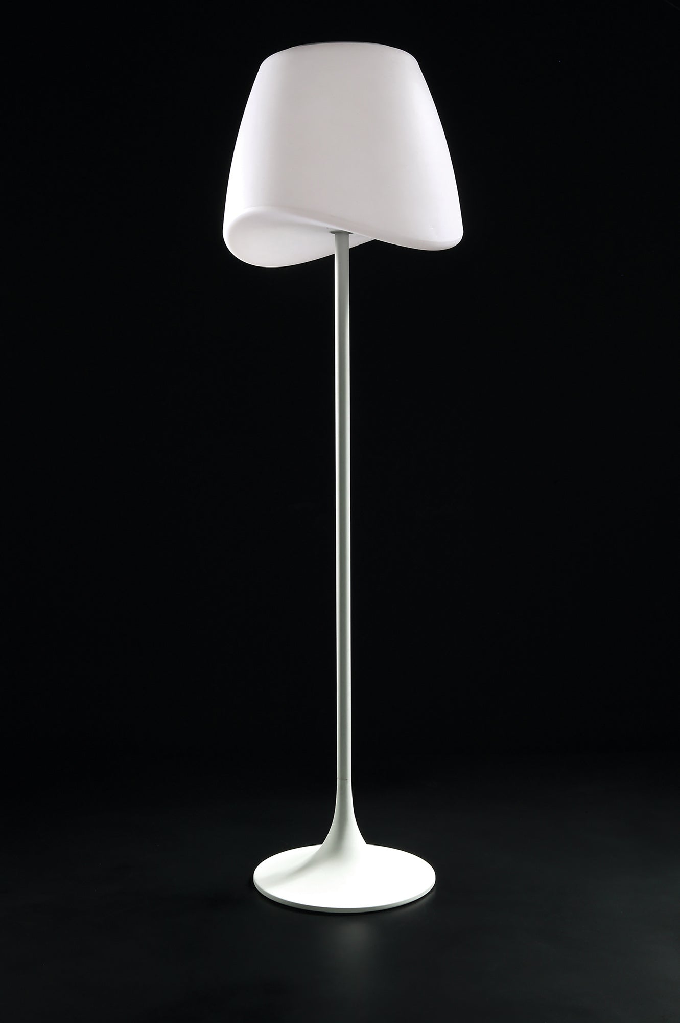 Cool Floor Lamp 2 Light CFL Outdoor IP65, Matt White/Opal White Item Weight: 22.5kg by Mantra