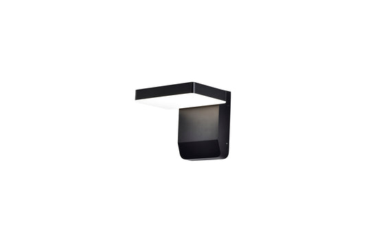 Cooper Wall Lamp, 20W LED, 3000K, 1700lm, IP54, Black, 3yrs Warranty by Mantra