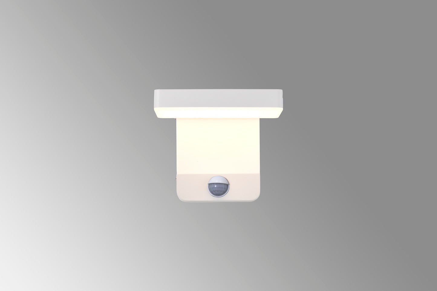 Cooper Motion Sensor Wall Lamp, 20W LED, 3000K, 1700lm, IP54, White, 3yrs Warranty by Mantra