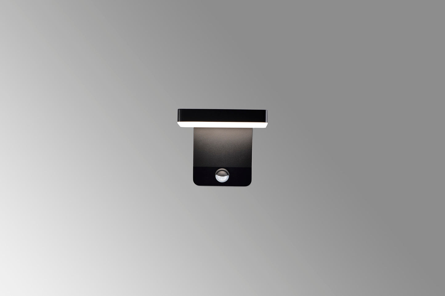 Cooper Motion Sensor Wall Lamp, 20W LED, 3000K, 1700lm, IP54, Black, 3yrs Warranty by Mantra