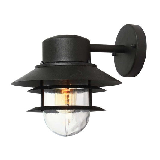 Copenhagen 1 Light Wall Lantern - Black