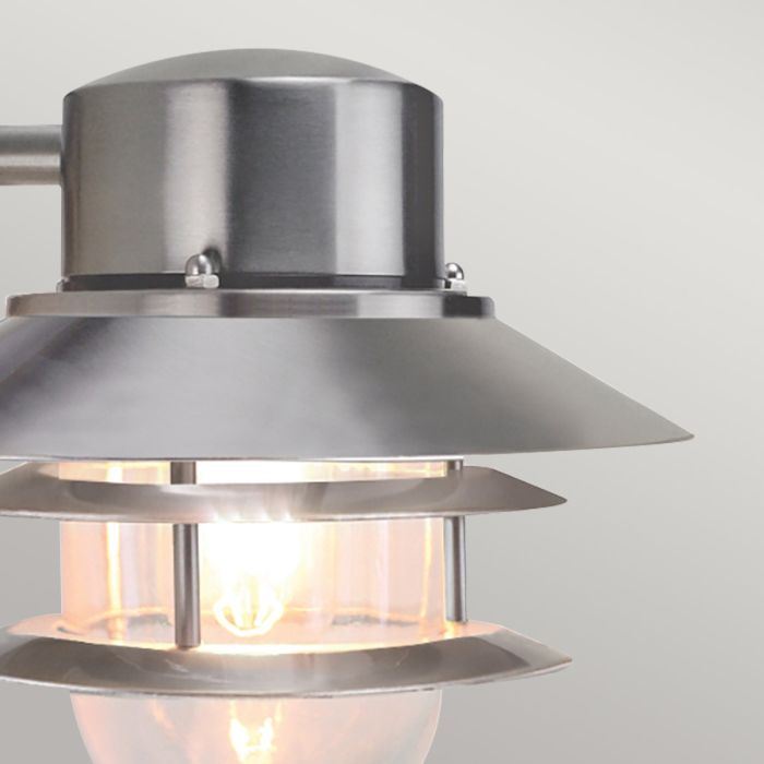 Copenhagen 1 Light Wall Lantern - Brushed 304 Stainless Steel