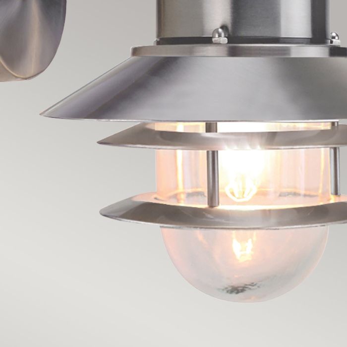 Copenhagen 1 Light Wall Lantern - Brushed 304 Stainless Steel