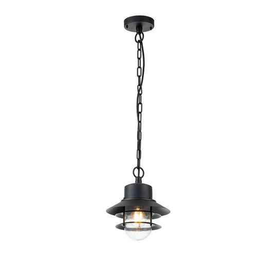 Copenhagen 1 Light Chain Lantern – Black