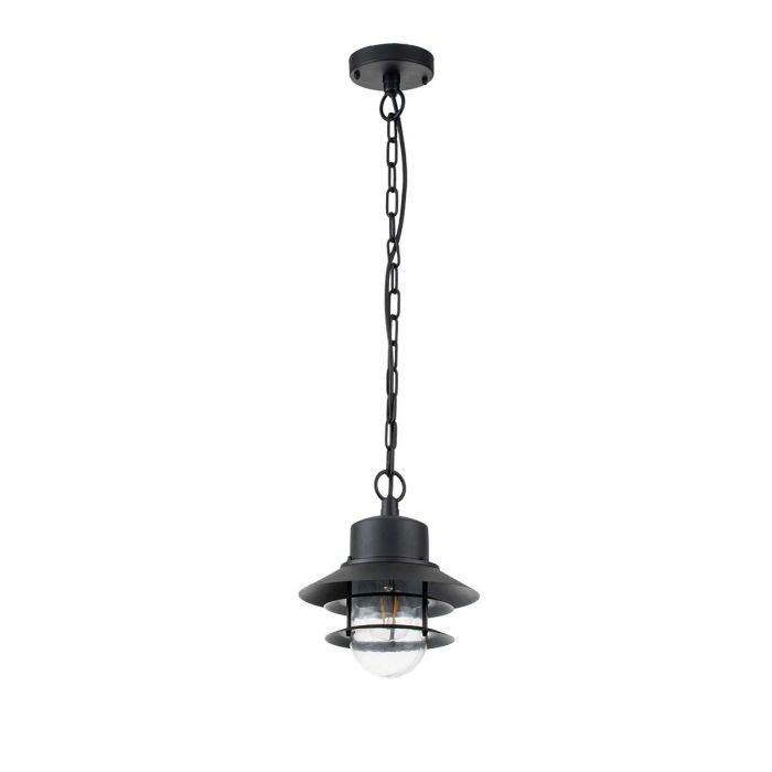 Copenhagen 1 Light Chain Lantern - Black