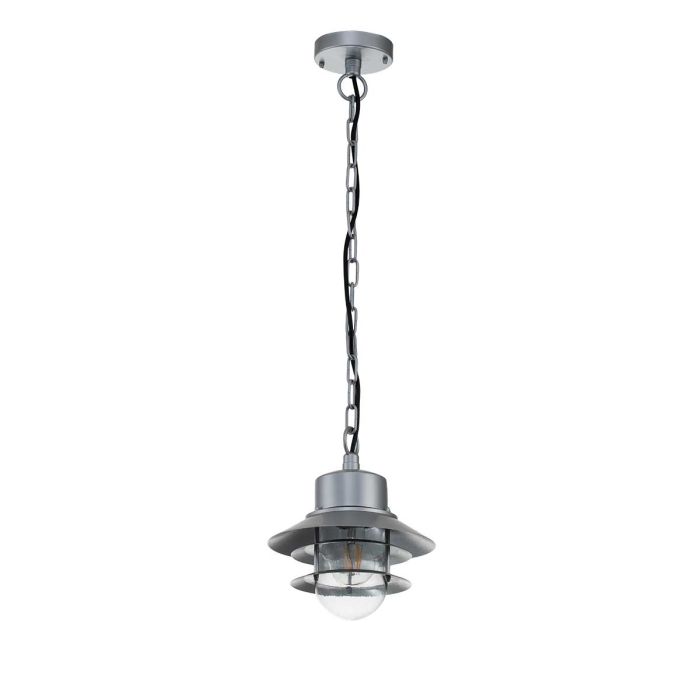 Copenhagen 1 Light Chain Lantern - Silver