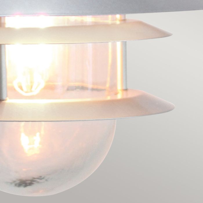 Copenhagen 1 Light Wall Lantern - Silver