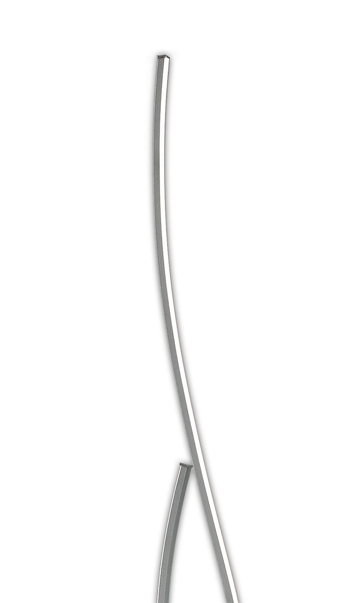 Corinto Floor Lamp 174cm, 30W LED, 3000K, 2400lm Dimmable, Silver Chrome, 3yrs Warranty by Mantra