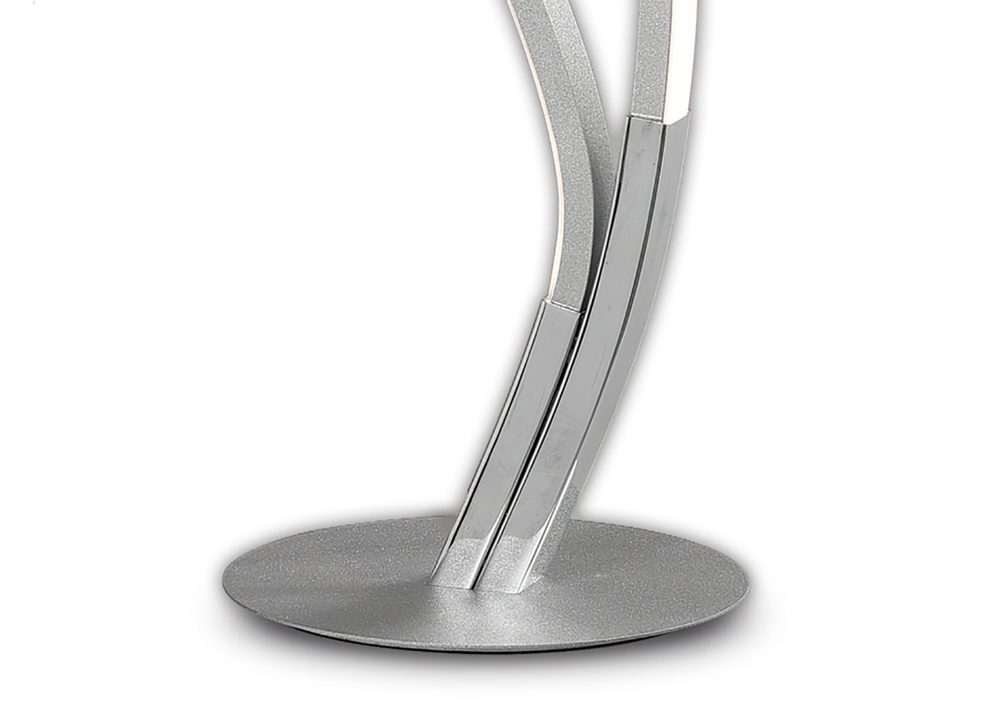 Corinto Table Lamp 55cm, 12W LED, 3000k, 960lm, Silver Chrome, Touch Dimmer, 3yrs Warranty by Mantra