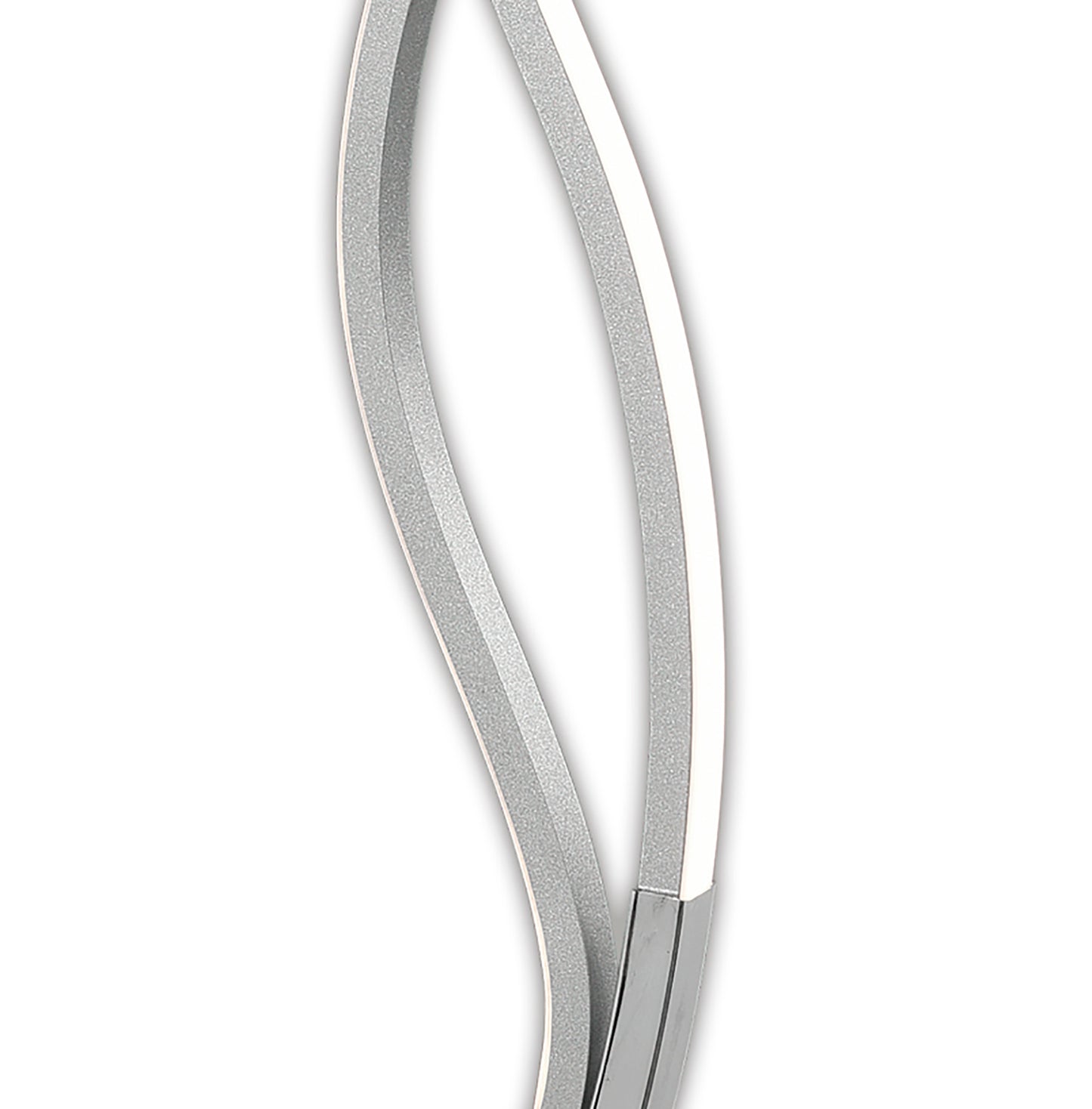 Corinto Table Lamp 55cm, 12W LED, 3000k, 960lm, Silver Chrome, Touch Dimmer, 3yrs Warranty by Mantra