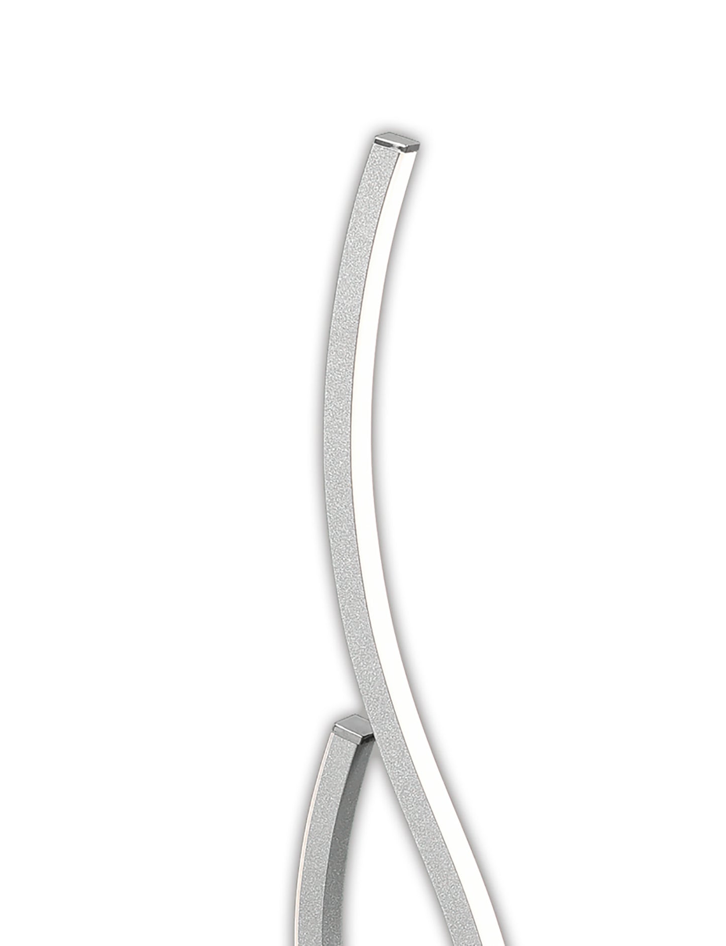 Corinto Table Lamp 55cm, 12W LED, 3000k, 960lm, Silver Chrome, Touch Dimmer, 3yrs Warranty by Mantra