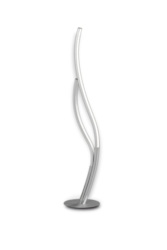 Corinto Table Lamp 84cm, 12W LED, 3000k, 960lm, Silver Chrome, Touch Dimmer, 3yrs Warranty by Mantra