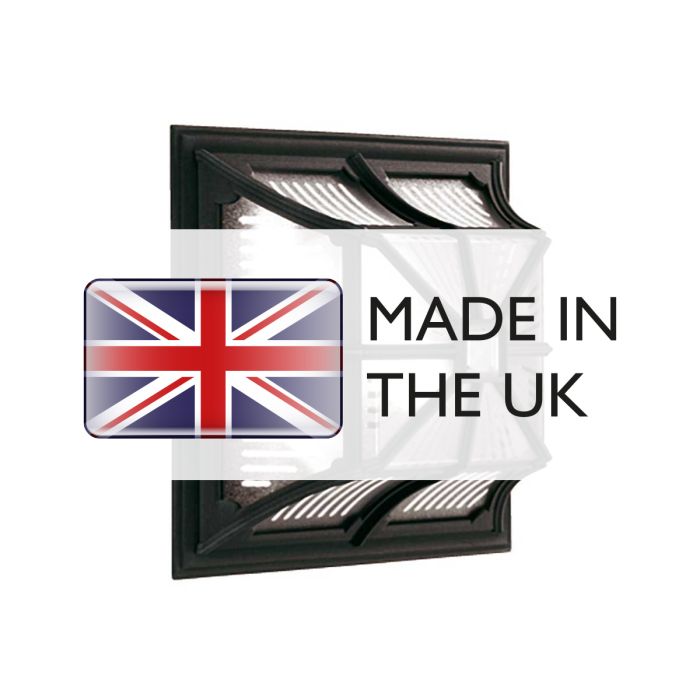 Chapel 1 Light Flush Lantern - Black