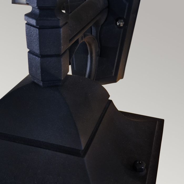 Chapel 1 Light Down Wall Lantern - Black