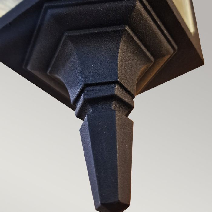 Chapel 1 Light Down Wall Lantern - Black