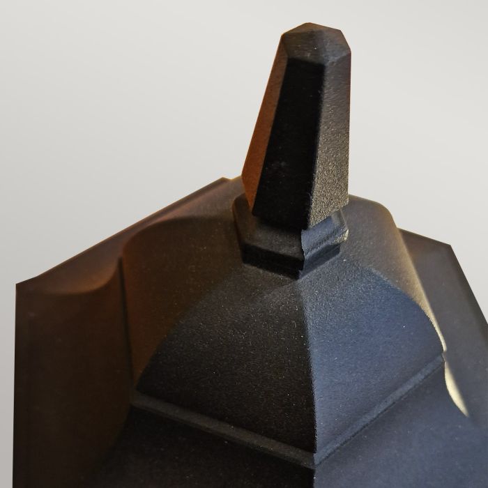 Chapel 1 Light Pedestal Lantern - Black