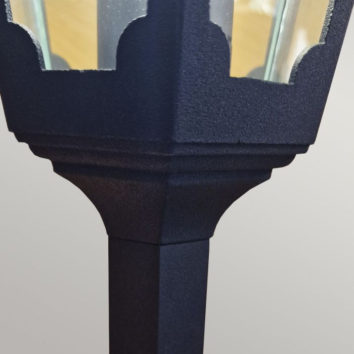 Chapel 1 Light Pillar Lantern - Black