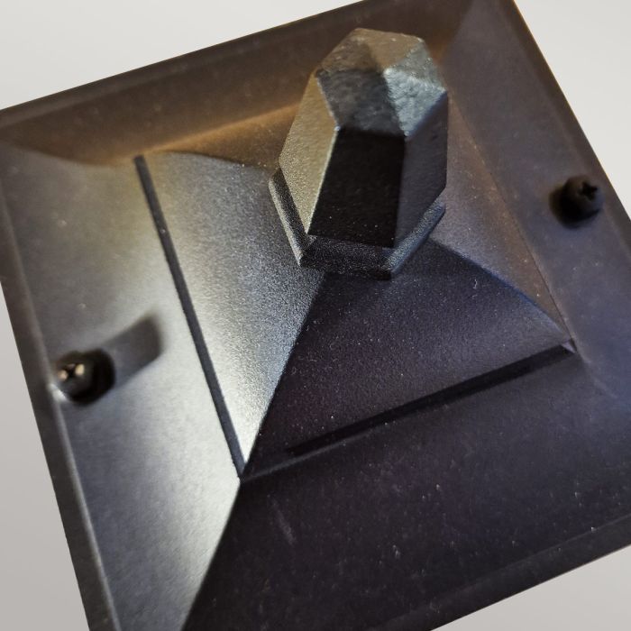 Chapel 1 Light Pillar Lantern - Black