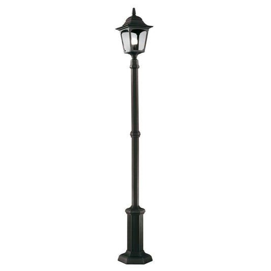 Chapel 1 Light Lamp Post - Black