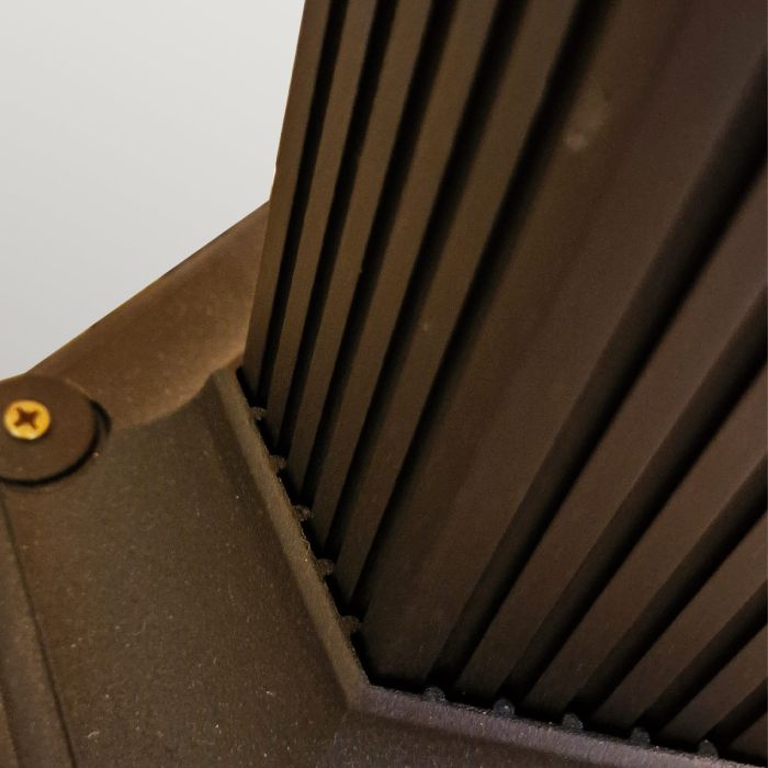 Chapel 1 Light Lamp Post - Black