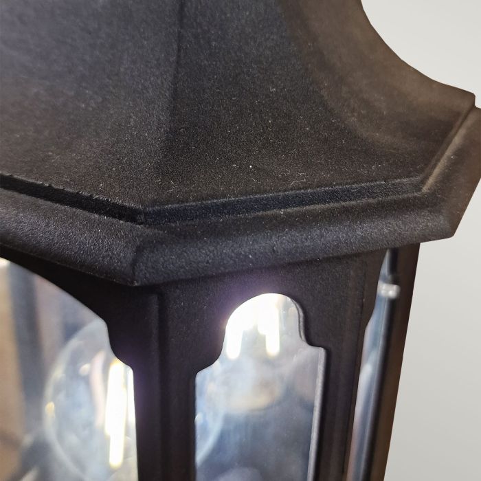 Chapel 1 Light Half Lantern - Black