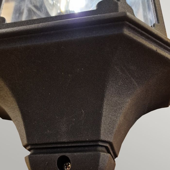 Chapel 1 Light Half Lantern - Black