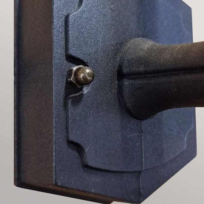 Chapel 1 Light Mini Up Wall Lantern - Black