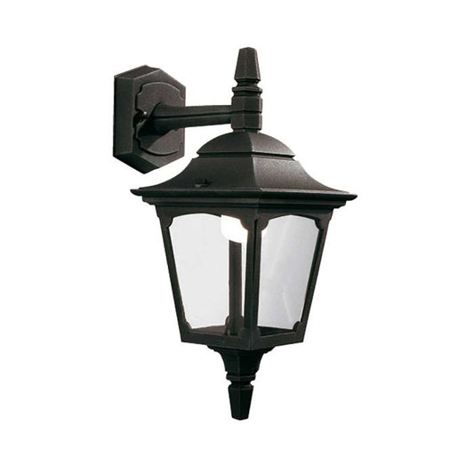 Chapel 1 Light Mini Down Wall Lantern - Black