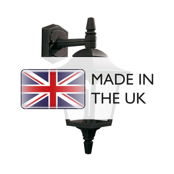 Chapel 1 Light Mini Down Wall Lantern - Black