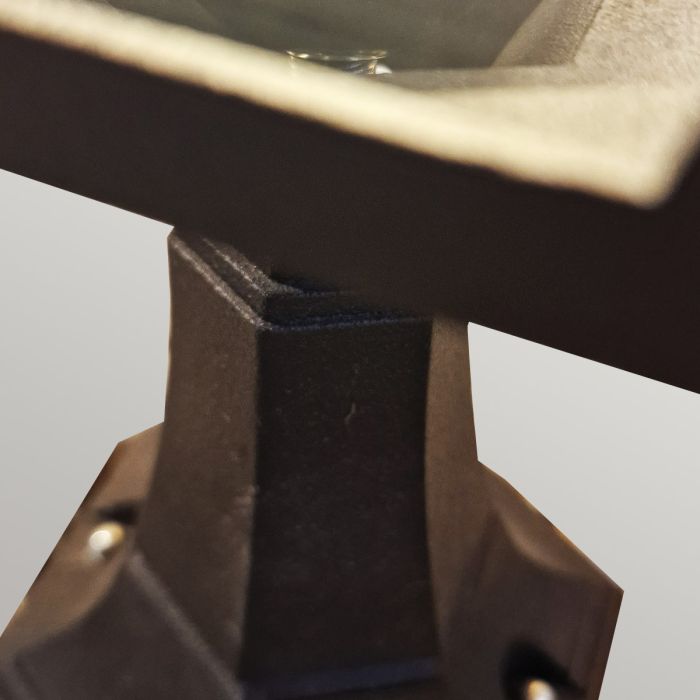 Chapel 1 Light Mini Pedestal Lantern - Black