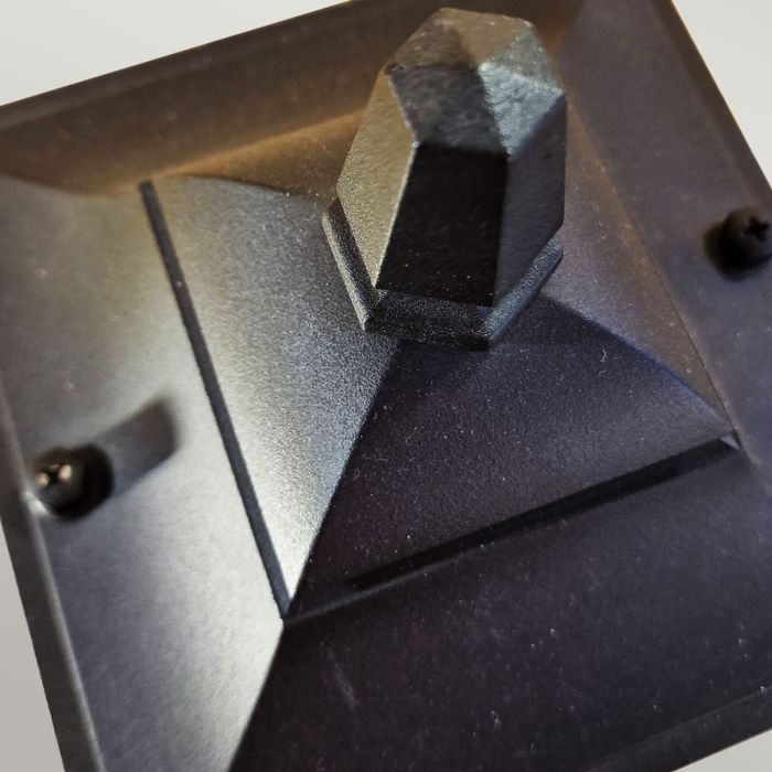 Chapel 1 Light Mini Pillar Lantern - Black