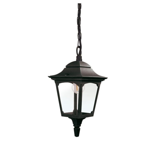 Chapel 1 Light Mini Chain Lantern - Black
