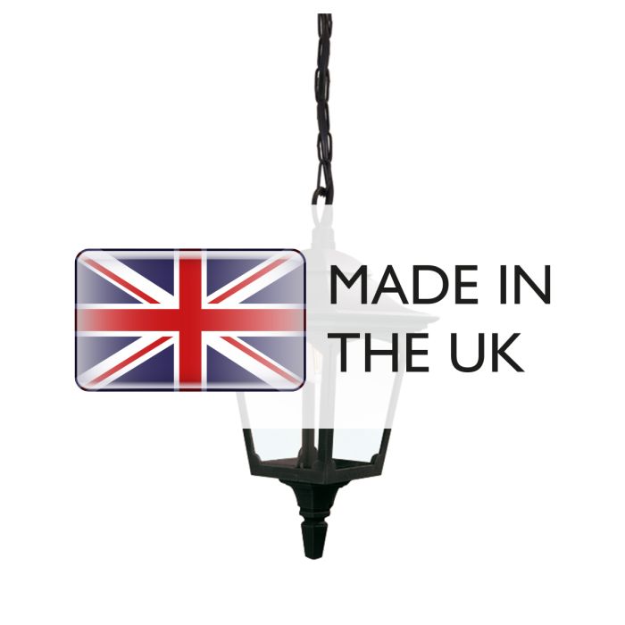 Chapel 1 Light Mini Chain Lantern - Black