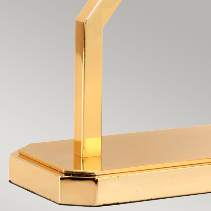 Cross Table Lamp - Polished Gold with Ivory Shade