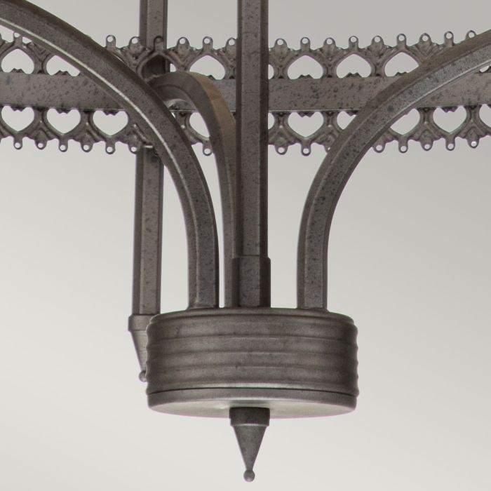 Crown 3 Light Chandelier - Iron Gate
