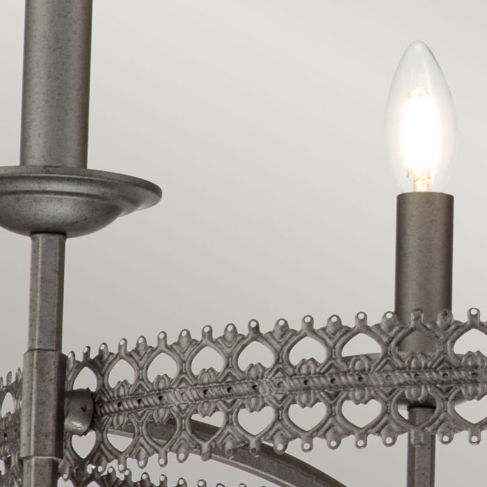 Crown 3 Light Chandelier - Iron Gate