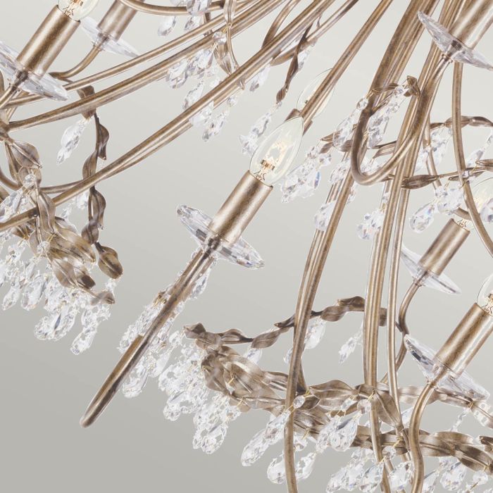Christina 18 Light Chandelier - Silver / Gold Patina
