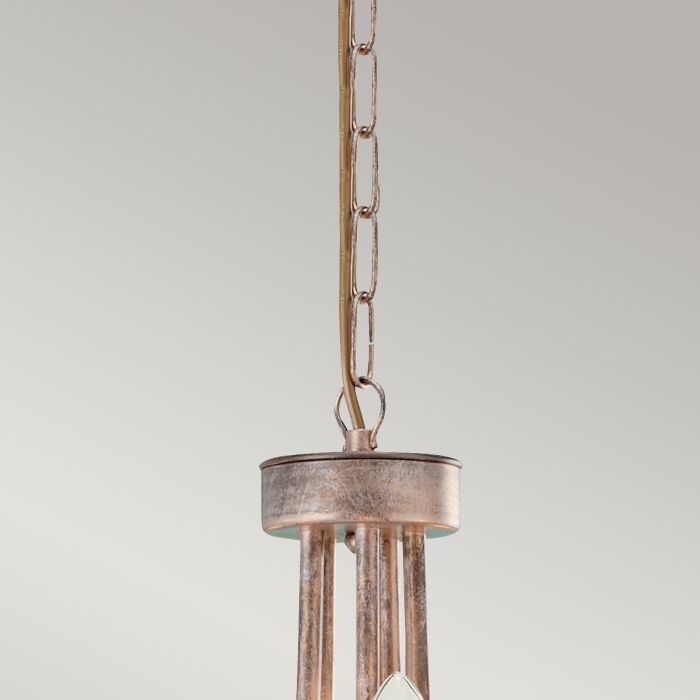 Christina 5 Light Chandelier - Silver / Gold Patina