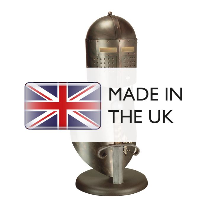 Crusader 1 Light Table Lamp - Burnished Bronze