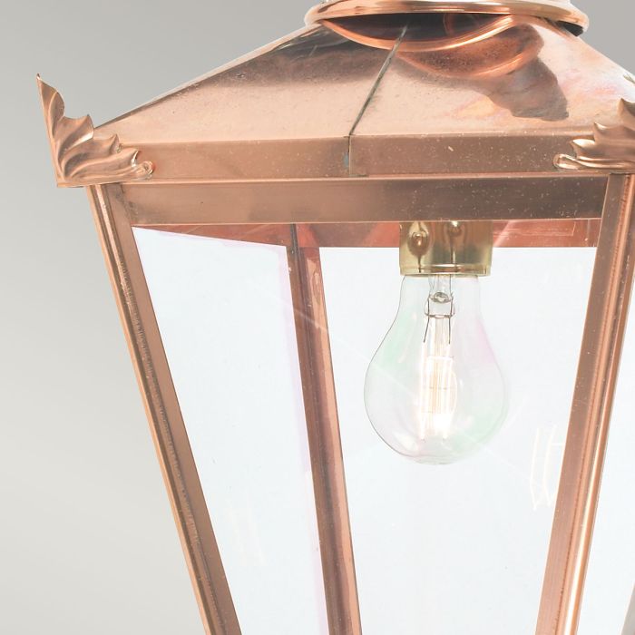 Chelsea 1 Light Down Wall Lantern - Copper
