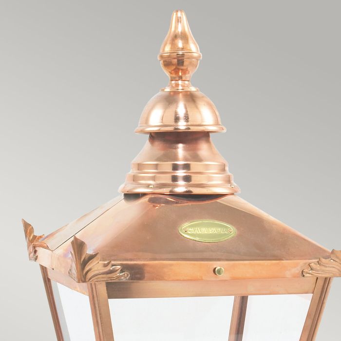Chelsea 1 Light Pedestal Lantern - Copper