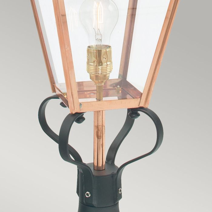 Chelsea 1 Light Pedestal Lantern - Copper