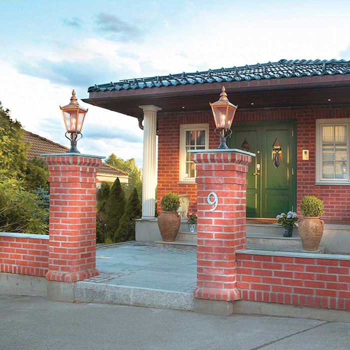 Chelsea 1 Light Pedestal Lantern - Copper