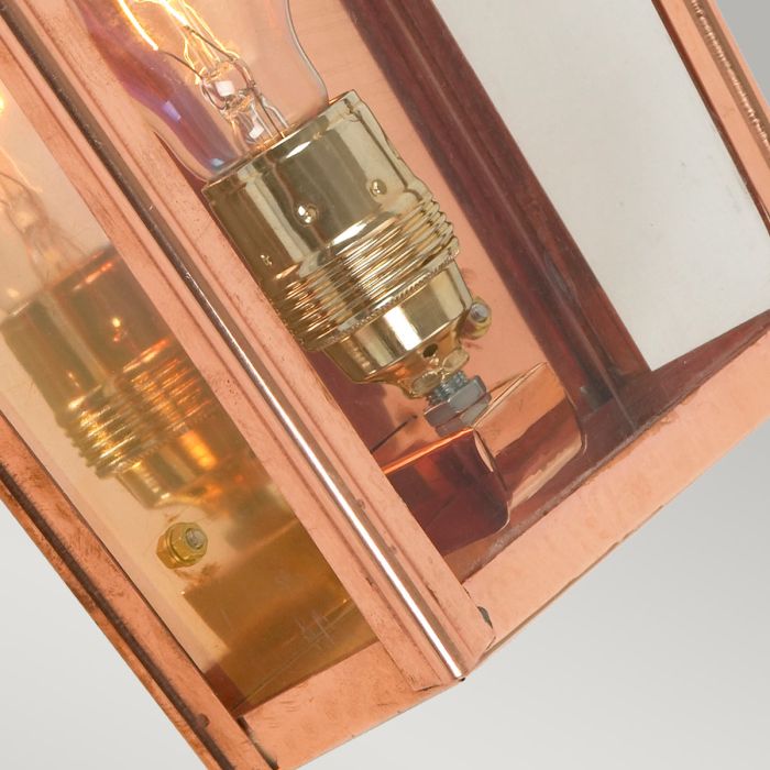 Chelsea 1 Light Small Half Lantern - Copper